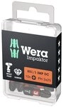 Wera Bit-Set, Sortiment Bit-Box Impaktor 1/4" DIN 3126 C6,3 PH3 x 25 mm 10er...