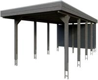 Skanholz Einzelcarport Friesland Set 12, BxT: 314x708 cm, 241 cm Einfahrtsh&ouml;he