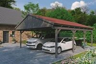 Skanholz Doppelcarport Fichtelberg, BxT: 618x808 cm, 574 cm Einfahrtsh&ouml;he, mit...