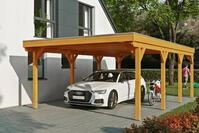Skanholz Einzelcarport Grunewald, BxT: 427x796 cm, 395 cm Einfahrtsh&ouml;he, mit