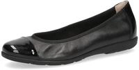 Ballerina CAPRICE, Damen, Gr. 36, schwarz (schwarz, gl&auml;nzend), Lackleder,