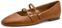 Tamaris TOUCH-IT, ANTIslide aus Leder kein Absatz Riemchenballerina TOUCH-IT