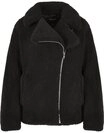 URBAN CLASSICS Winterjacke Urban Classics Damen Ladies Sherpa Biker Jacket (1-St)