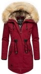 Navahoo Wintermantel Bombii stylischer Damen Winterparka mit Kunstfell-Kapuze