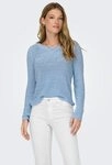 ONLY Strickpullover ONLGEENA XO L/S PULLOVER KNT NOOS Materialmix, regular fit