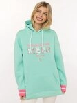 Zwillingsherz Hoodie "Gl&uuml;cklich am Meer" mit Pailletten, Kapuze und...