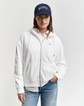 Gant Kapuzensweatjacke SHIELD ZIP HOODIE Grafische GANT-Stickerei auf der Brust