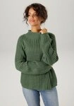 Aniston CASUAL Strickpullover mit Rollkante am Stehkragen