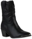VAN HILL 839934 Cowboy Boots Damen Cowboy Boots Stiefeletten Stickereien