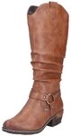 Rieker Westernstiefel, Blockabsatz, Cowboystiefel mit wasserabweisender