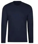 Trigema T-Shirt TRIGEMA Langarmshirt aus 100% Baumwolle (1-tlg) blau XXXL...