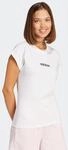 T-Shirt ADIDAS SPORTSWEAR "W LIN SJ T", Damen, Gr. XL, schwarz-wei&szlig; (wei&szlig;,
