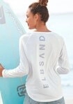 Elbsand Longsleeve Tinna mit Logodruck hinten, Langarmshirt aus Baumwoll-Mix,