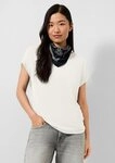 QS Kurzarmshirt T-Shirt T-Shirt aus Lyocellmix