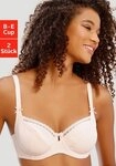 petite fleur by Lascana B&uuml;gel-BH, Baumwoll-BH, Dirndl-BH (Packung, 2 St&uuml;ck)...