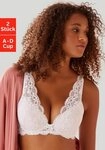 petite fleur Push-up-BH (Packung, 2 St&uuml;ck) in High Apex Schnittform, Dessous