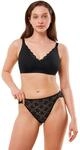 Tai-Slip TRIUMPH "Amourette", Damen, Gr. 36, schwarz, Spitze, Obermaterial: 77%
