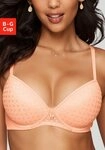 LASCANA Schalen-BH mit B&uuml;gel & Spitze &uuml;ber nahtlosen Cups &ndash; auch ideal f&uuml;r