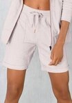 Bench. Loungewear Bermudas mit aufgeschlagenen Beins&auml;umen und seitlichen Taschen,