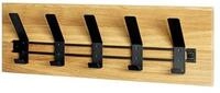 HAKU Garderobenst&auml;nder Garderobe - eiche-schwarz - Massivholz, Metall - B. 60cm -