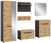 xonox.home Kleiderschrank Canu Garderobenm&ouml;bel Set Eiche Dekor. (5-St)