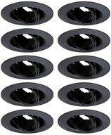 Paulmann Einbauleuchte Paulmann 92117 Einbauleuchte 10er Set GU10 Schwarz