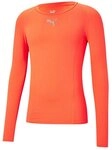 PUMA Langarmshirt Funktionsunterw&auml;sche LIGA Baselayer Tee - neonorange Herren