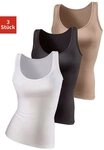 Vivance Active by Lascana Unterhemd (3er-Pack) aus weicher Microfaser, Tanktop,