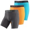 Buffalo Langer Boxer Boxershorts f&uuml;r Herren (Packung, 3-St) in langer Form ideal