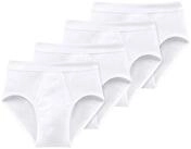 Schiesser Slip Herren Slip 4er Pack Baumwolle ESSENTIALS (Packung, 4er Pack)