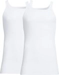 conta Set: Unterhemd Herren-Unterhemd 2er-Pack Feinripp Uni