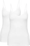 Spaghettitop CALIDA "Benefit Women", Damen, Gr. L (48/50), wei&szlig;, Single Jersey,