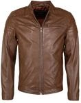 Lederjacke JCC "Lederjacke 31020217Ecom", Herren, Gr. S, braun, Obermaterial: 100%