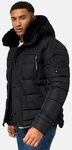 Stone Harbour Steppjacke Witas gesteppte Herren Winterjacke mit abnehmbarer Kapuze