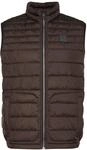 Steppweste BUGATTI, Herren, Gr. 50, braun, 100% Polyester, unifarben, regular fit,