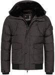 Alessandro Salvarini Winterjacke ASLeonio mit warmem Teddyfell und abnehmbarer Kapuze