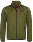 H&ouml;henhorn Strickfleecejacke Herren Jacke Fleece f&uuml;r M&auml;nner Strickfleece...
