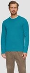 s.Oliver Longpullover Strickpullover Baumwollpullover mit Logo-Stickerei