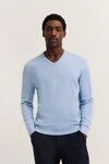 bugatti V-Ausschnitt-Pullover Basic Essential aus reine Baumwolle