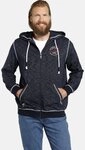 Jan Vanderstorm Kapuzensweatjacke JOKORA mit dekorativen Details