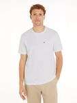 T-Shirt TOMMY HILFIGER "ESSENTIAL SOLID POCKET TEE", Herren, Gr. M, wei&szlig;, Single