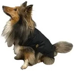 Fashion Dog Hunderegenmantel Hunde-Regenmantel mit Fleecefutter, Schwarz, 65 cm