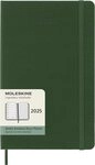 MOLESKINE Buchkalender, 12 Monate Wochen-Notizkalender 2025 - Fester Einband - Gr&uuml;n
