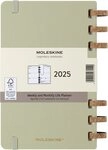 MOLESKINE Buchkalender, 12Monats Life Kalender 2025 Spiralbindung Fester Einband