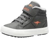 Sneaker KANGAROOS "Kavu III", M&auml;dchen, Gr. 21, grau (steel grau, flame), Synthetik,