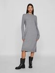 Vila Strickkleid VIRIL CREW NECK L/S MIDI DRESS - NOOS