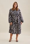 seidensticker Sommerkleid Schwarze Rose 1/1 Kragen Animal
