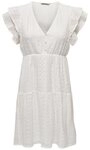 ONLY Shirtkleid Kurzes Knielang V-Ausschnitt Spitzen-Detail (mini) ONLHELENA LACE