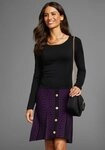 Laura Scott Strickkleid mit edlen Zierkn&ouml;pfen