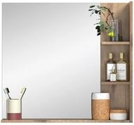 xonox.home Spiegel, Nox Oak Nachbildung Spiegelglas Melamin Modern 79x73x13 cm